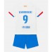 Barcelona Robert Lewandowski #9 Barnkläder Borta matchtröja till baby 2023-24 Kortärmad (+ Korta byxor) Billigt